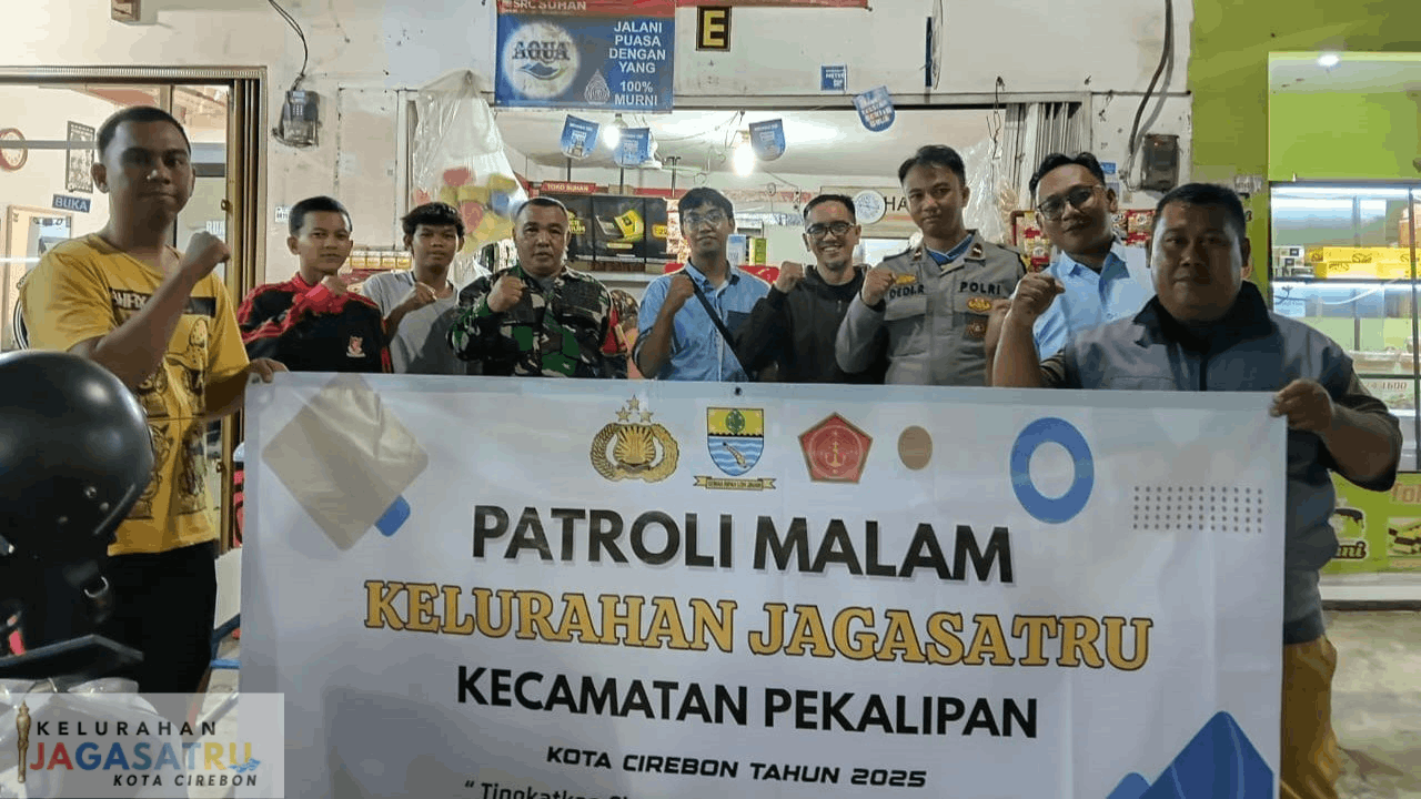 Kelurahan Jagasatru Gelar Patroli Malam Jelang Tahun Baru 2026
