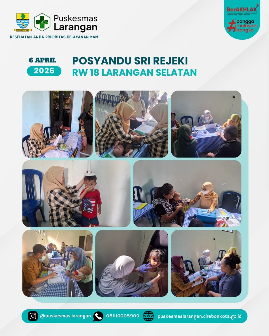 Posyandu Siklus Hidup RW 18 Larangan Selatan